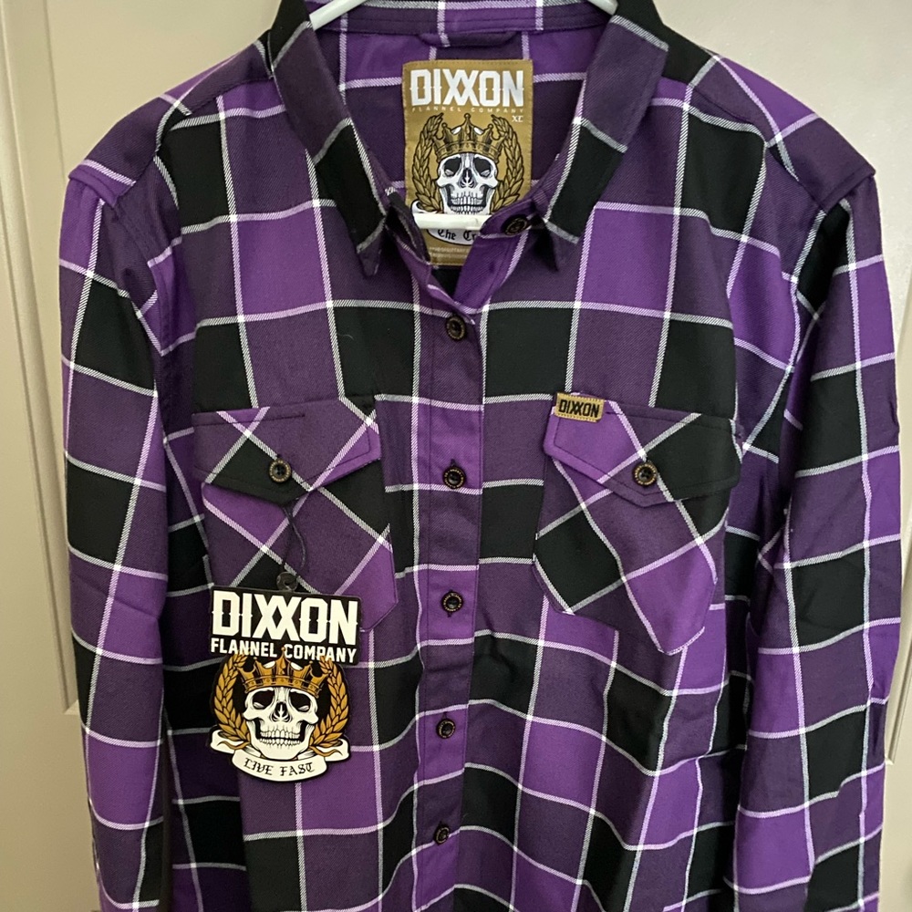 COPY - Dixxon ‘The Crown’ Flannel w/sticker